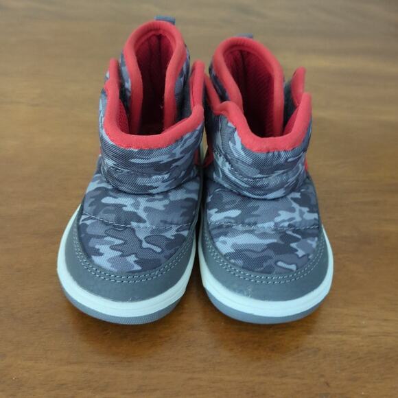 SURPRIZE by STRIDE RITE - Aster Boots Red GREY toddler/little kids size 4M NEW - Picture 3 of 8